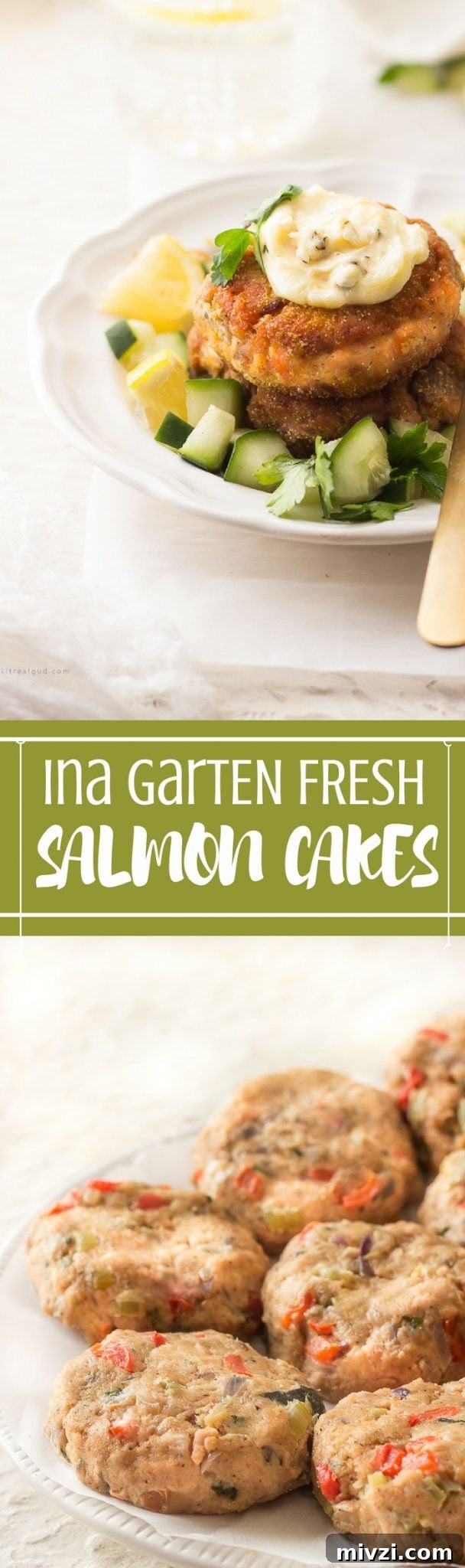 INA GARTEN FRESH SALMON CAKES