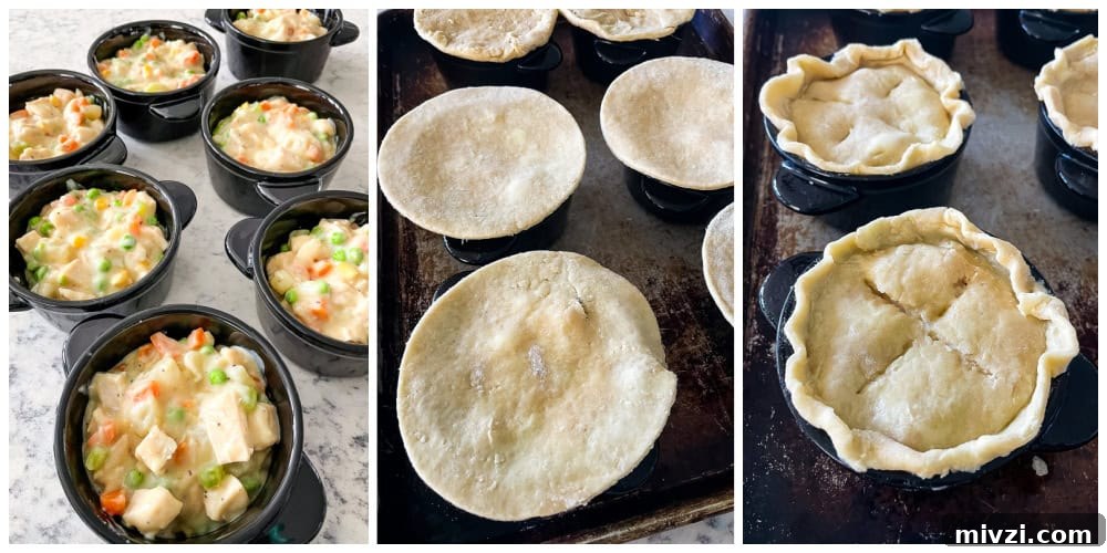 Mini Chicken Pot Pies with Flaky Pie Crusts 6 img 66443 5