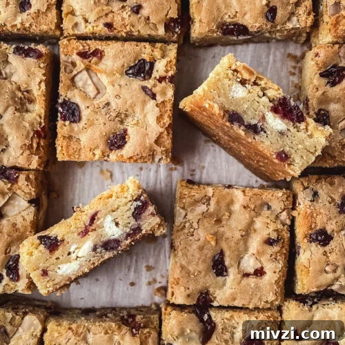 White Chocolate Cranberry Blondie Bars: Soft, Chewy Recipe 7 img 69 6