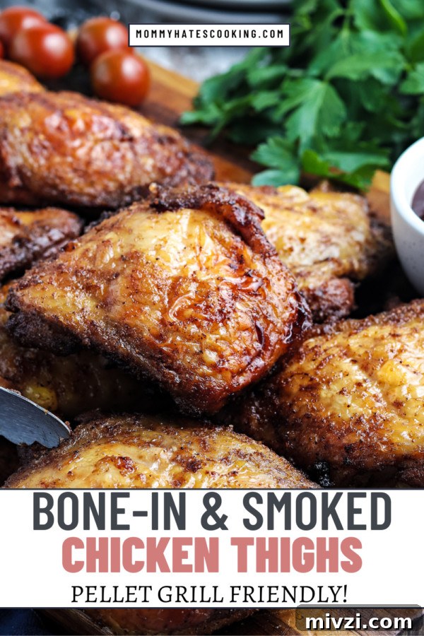 Smoked Bone-In Chicken Thighs on a Pellet Grill: Juicy Recipe 14 smoked chicken thighs bone in pellet grill