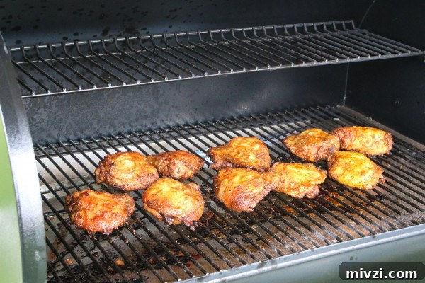 Smoked Bone-In Chicken Thighs on a Pellet Grill: Juicy Recipe 5 smoked chicken thighs