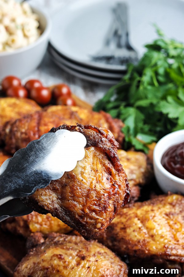 Smoked Bone-In Chicken Thighs on a Pellet Grill: Juicy Recipe 7 smoked chicken thighs