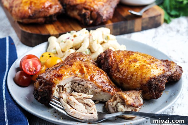 Smoked Bone-In Chicken Thighs on a Pellet Grill: Juicy Recipe 8 smoked chicken thighs