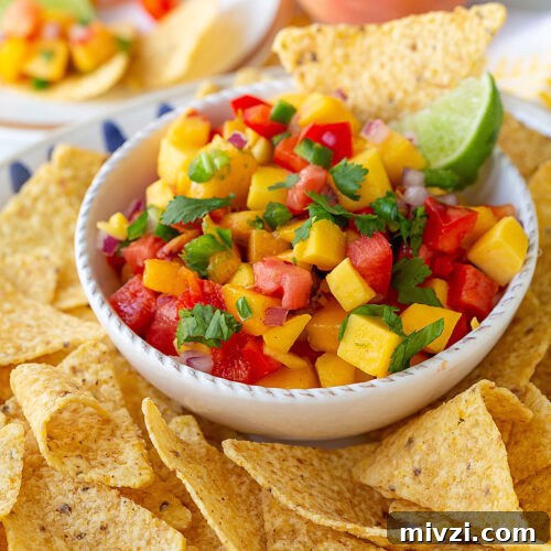 Peach Mango Salsa
