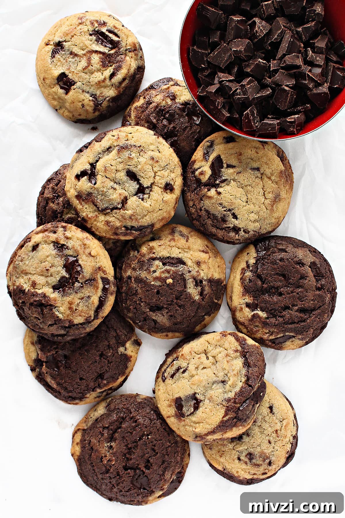 Marble Cookies Recipe: Soft Swirls of Chocolate and Vanilla 2 img 873 1
