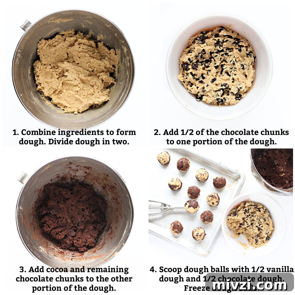 Marble Cookies Recipe: Soft Swirls of Chocolate and Vanilla 4 img 873 3