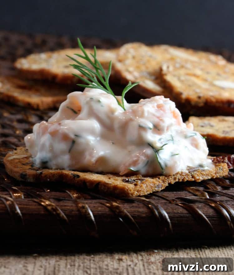 Cold and Room-Temperature Appetizers: 30 Make-Ahead Ideas 26 cold salmon spread on crackers with dill.