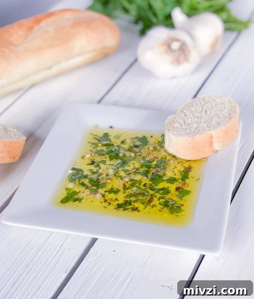 Cold and Room-Temperature Appetizers: 30 Make-Ahead Ideas 28 bread dipping oil with fresh herbs on a plate.