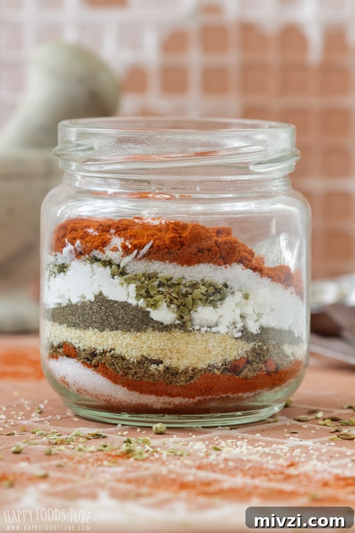 Homemade Fajita Seasoning Mix ingredients