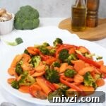 Smoked Vegetables on white platter