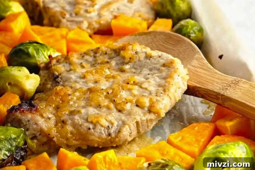 29 Cozy One-Pot Fall Dinners That Cut the Cleanup 26 Pork chops on a sheet pan with vegetables and maple miso glaze